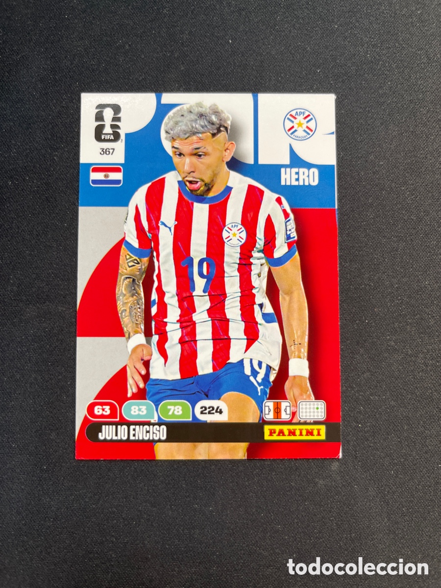 Cromos de F&uacute;tbol: Julio Enciso 367 Paraguay Hero Adrenalyn 2026 Mundial Fifa World Cup Panini