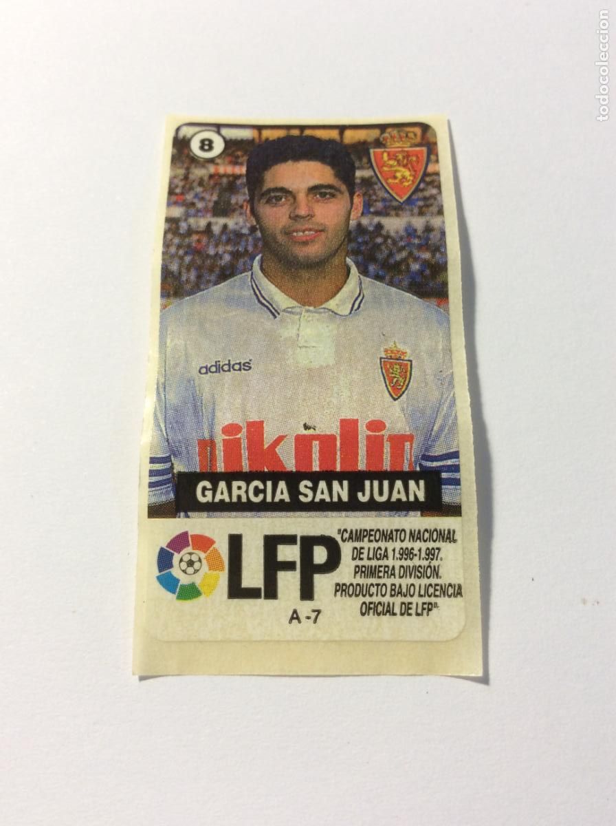 Cromos de F&uacute;tbol: Garc&iacute;a San Juan CHICLES VIDAL 1996/97