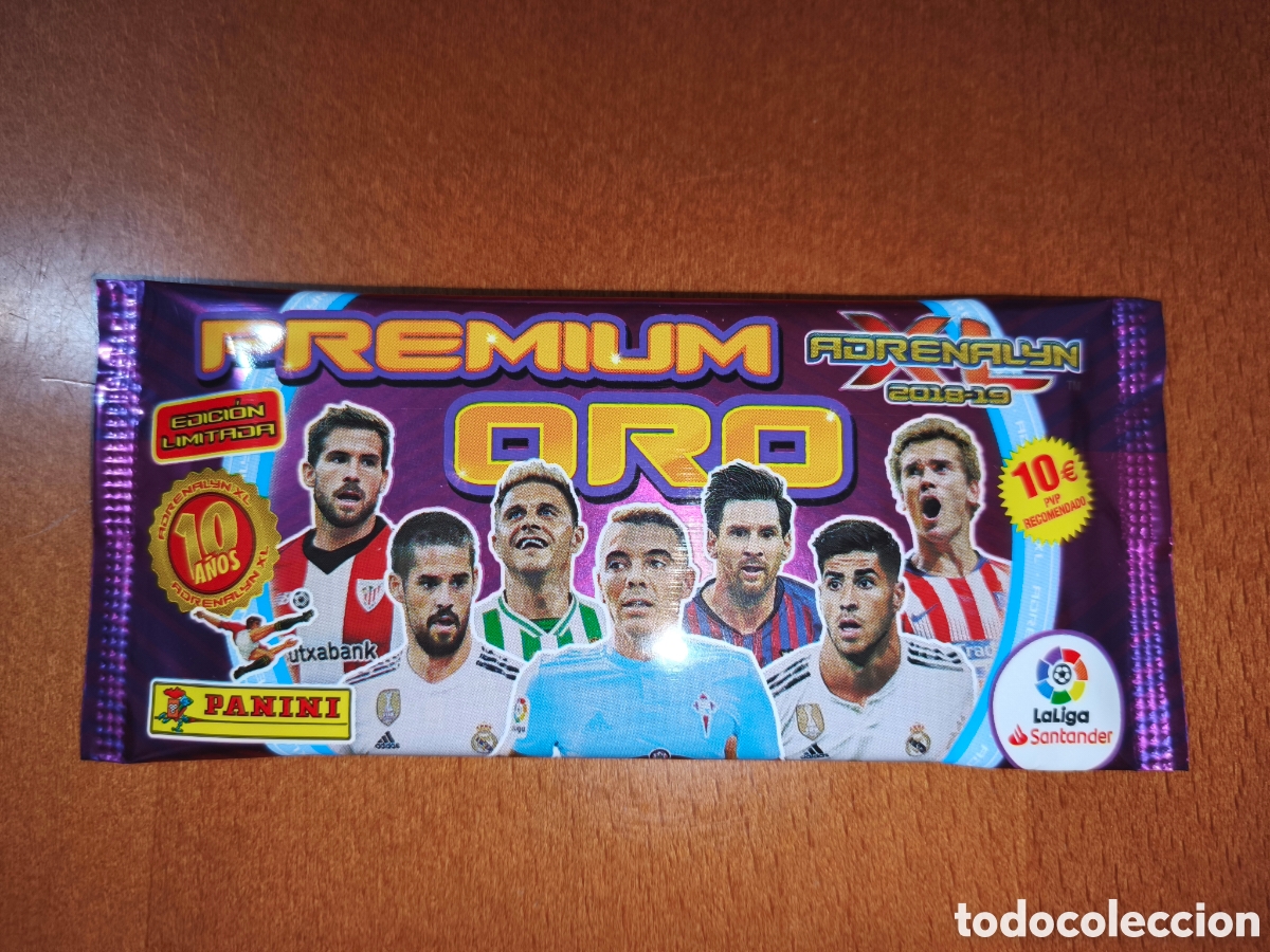 Cromos de F&uacute;tbol: Sobre sin abrir PREMIUM ORO Adrenalyn XL 18/19