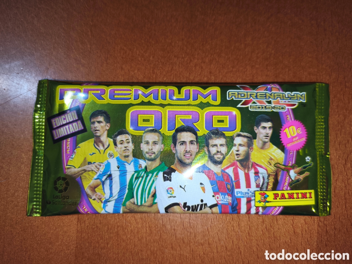 Cromos de F&uacute;tbol: Sobre sin abrir PREMIUM ORO Adrenalyn XL 19/20
