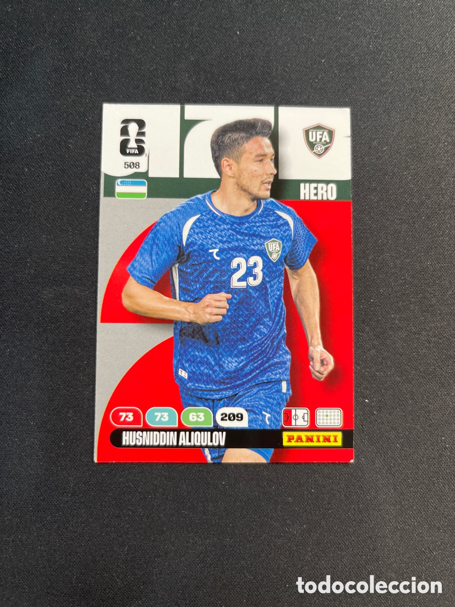 Cromos de F&uacute;tbol: Husniddin Aliqulov 508 Uzbekistan Hero Adrenalyn 2026 Mundial Fifa World Cup Panini