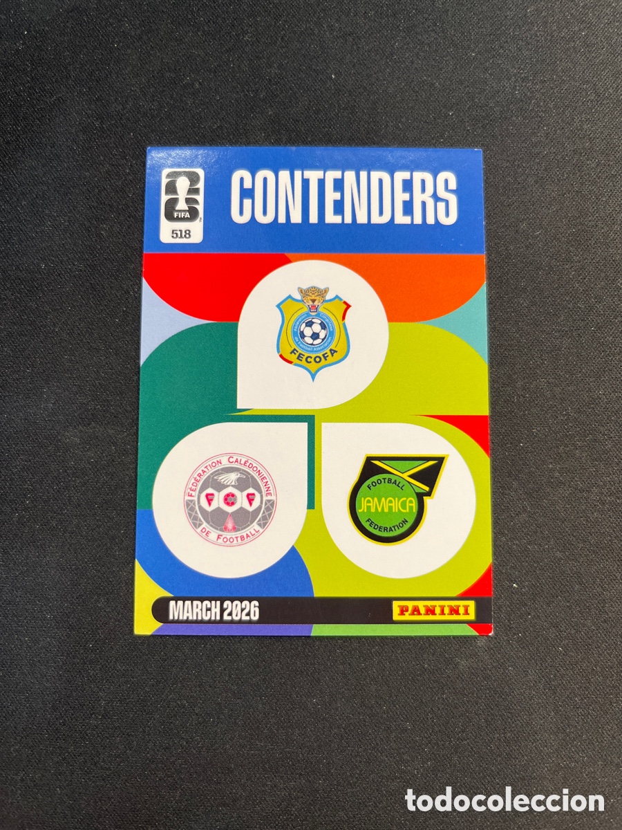 Cartes &agrave; collectionner de Football: Contenders 518 Republica del Congo Nueva Caledonia Jamaica Adrenalyn 2026 Mundial Fifa World Cup