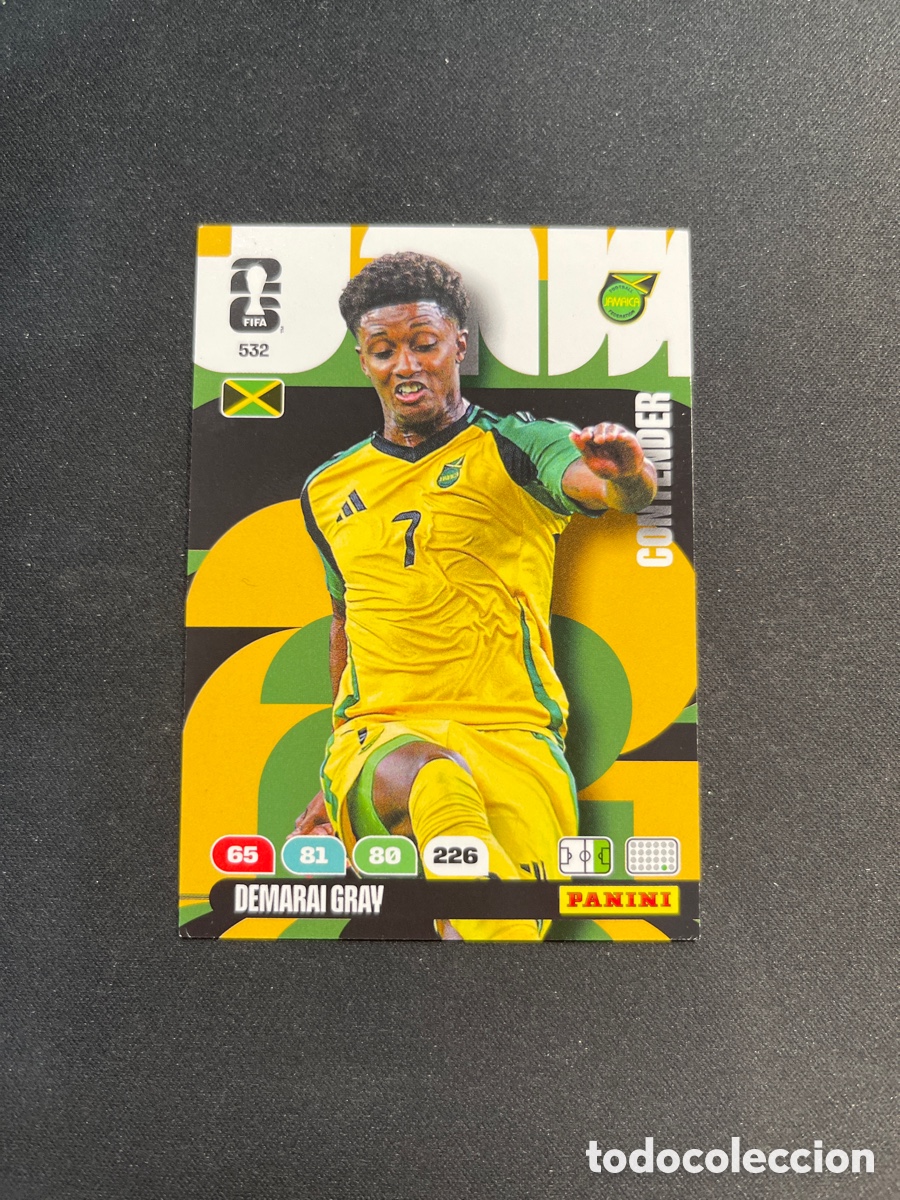 Cartes &agrave; collectionner de Football: Demarai Gray 532 Jamaica Contender Adrenalyn 2026 Mundial Fifa World Cup Panini