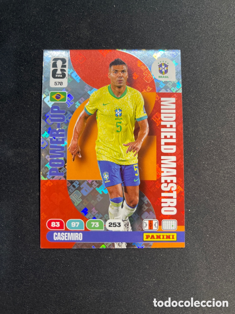 Cartes &agrave; collectionner de Football: Casemiro 570 Brasil Midfield Maestro Adrenalyn 2026 Mundial Fifa World Cup Panini