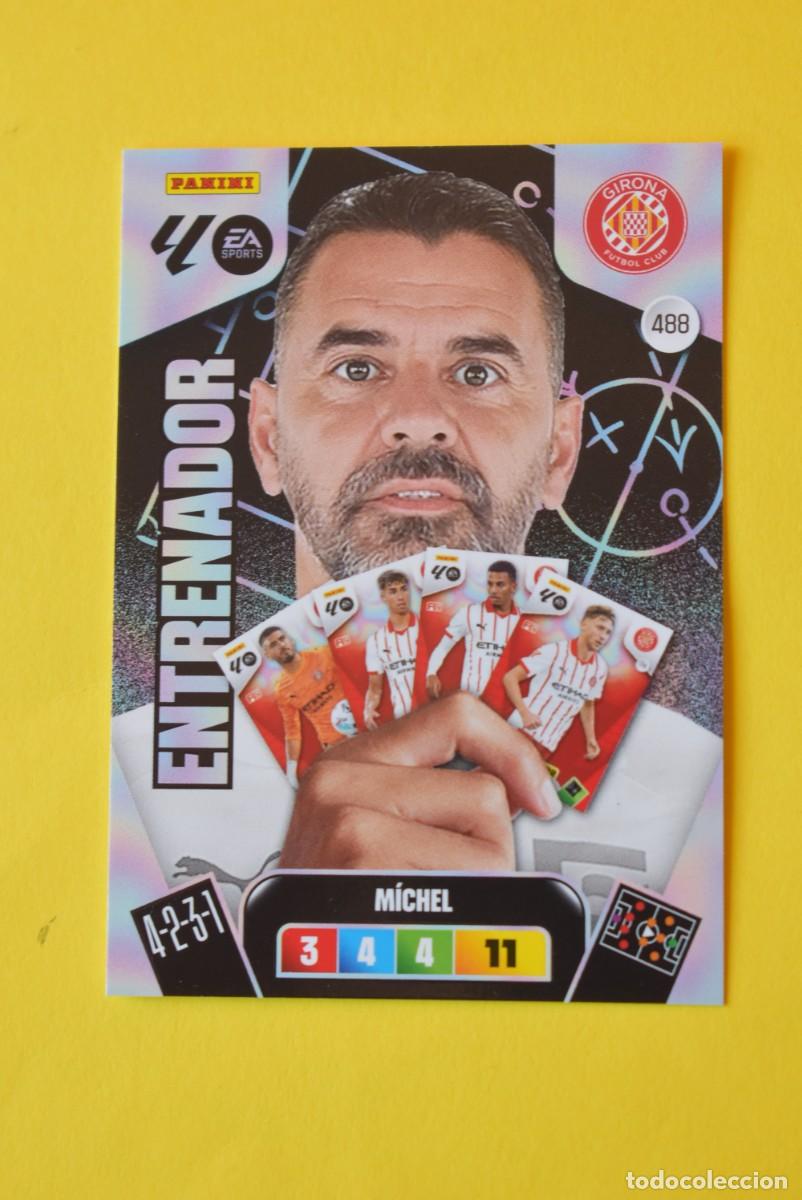 Cartes &agrave; collectionner de Football: Cromo Adrenalyn XL. 2025 2026. 25 26. Entrenador. Girona. N &ordm; 488. C&oacute;digo sin activar