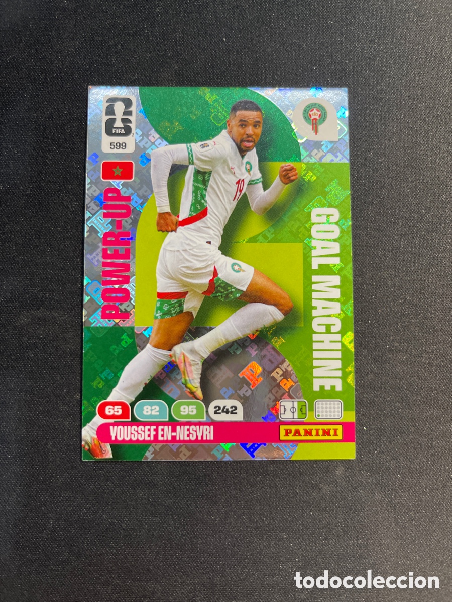 Cromos de F&uacute;tbol: Youssef En-Nesyri 599 Marruecos Goal Machine Adrenalyn 2026 Mundial Fifa World Cup Panini