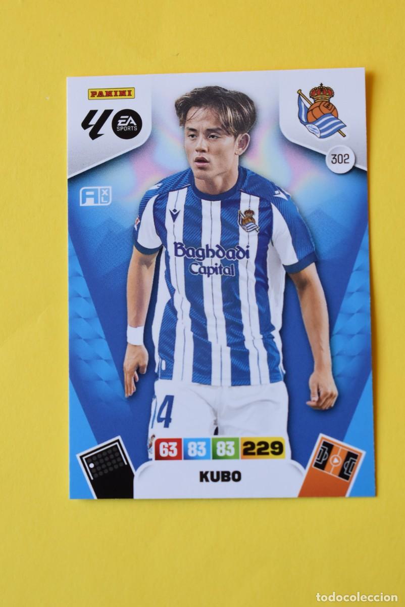 Cromos de F&uacute;tbol: Cromo Adrenalyn XL. 2025 2026. 25 26. Kubo. Real Sociedad. N &ordm; 302. C&oacute;digo sin activar. Panini