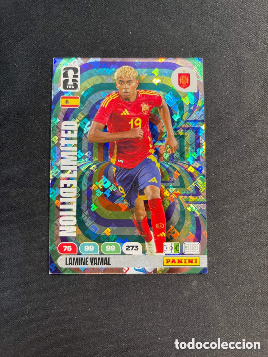 Cromos de F&uacute;tbol: Lamine Yamal Espa&ntilde;a Limited Edition Adrenalyn 2026 Mundial Fifa World Cup Panini