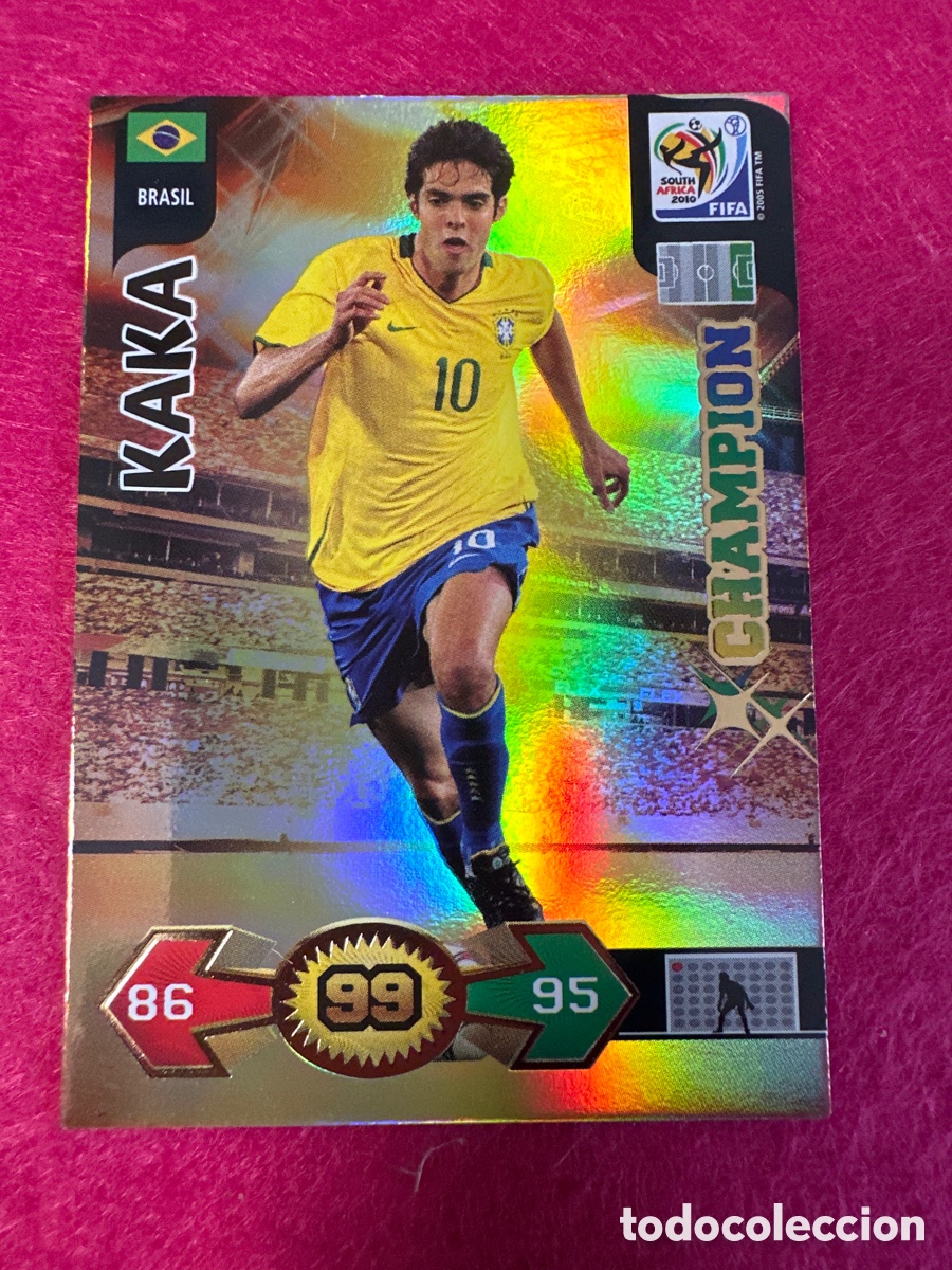Fu&szlig;ball-Sticker: KAK&Aacute;(BRASIL) CHAMPION ADRENALYN FIFA WORLD CUP SOUTH &Aacute;FRICA 2010 PANINI TRADING CARD