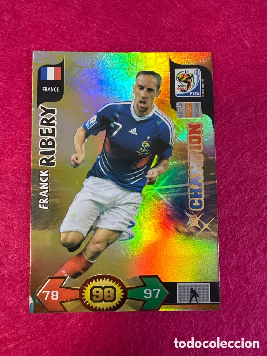 Fu&szlig;ball-Sticker: RIBERY (FRANCIA) CHAMPION ADRENALYN FIFA WORLD CUP SOUTH &Aacute;FRICA 2010 PANINI TRADING CARD
