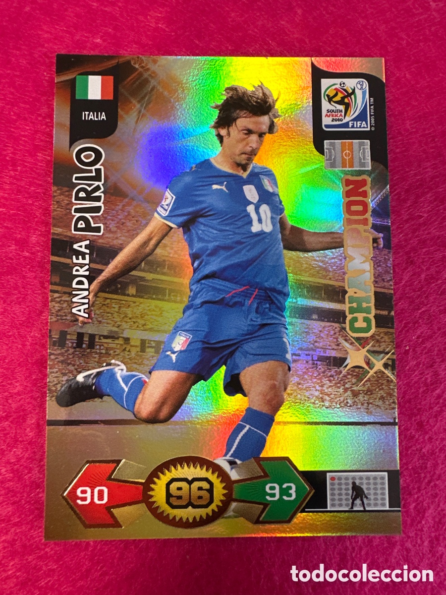 Football Stickers: PIRLO (ITALIA) CHAMPION ADRENALYN FIFA WORLD CUP SOUTH &Aacute;FRICA 2010 PANINI TRADING CARD