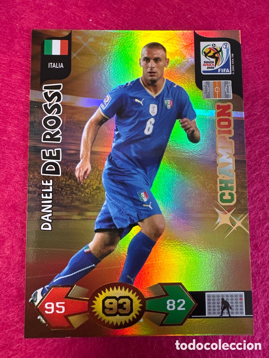 Football Stickers: DE ROSSI (ITALIA) CHAMPION ADRENALYN FIFA WORLD CUP SOUTH &Aacute;FRICA 2010 PANINI TRADING CARD
