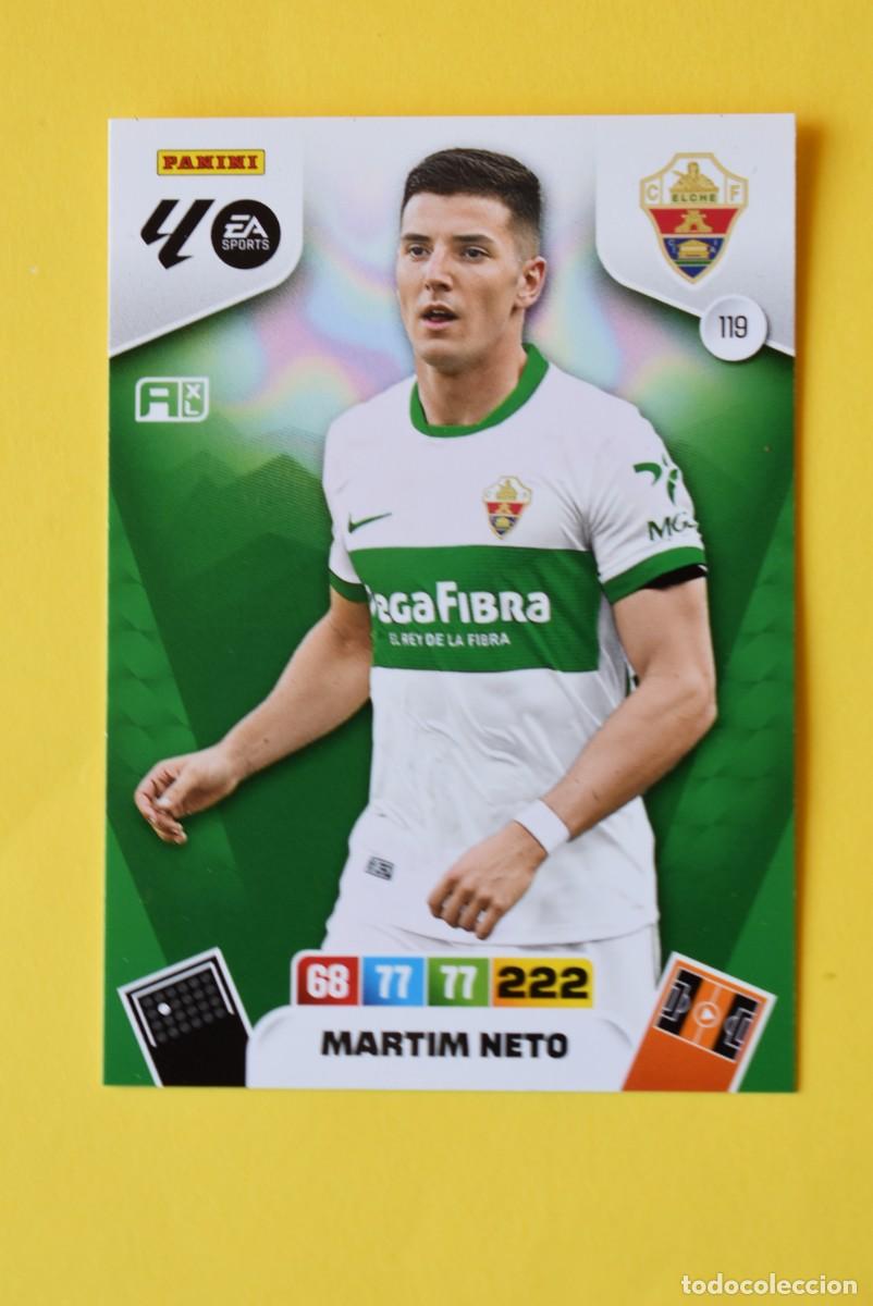Cromos de F&uacute;tbol: Cromo Adrenalyn XL. 2025 2026. 25 26. Martim Nieto. Elche. N &ordm; 119. C&oacute;digo sin activar. Panini
