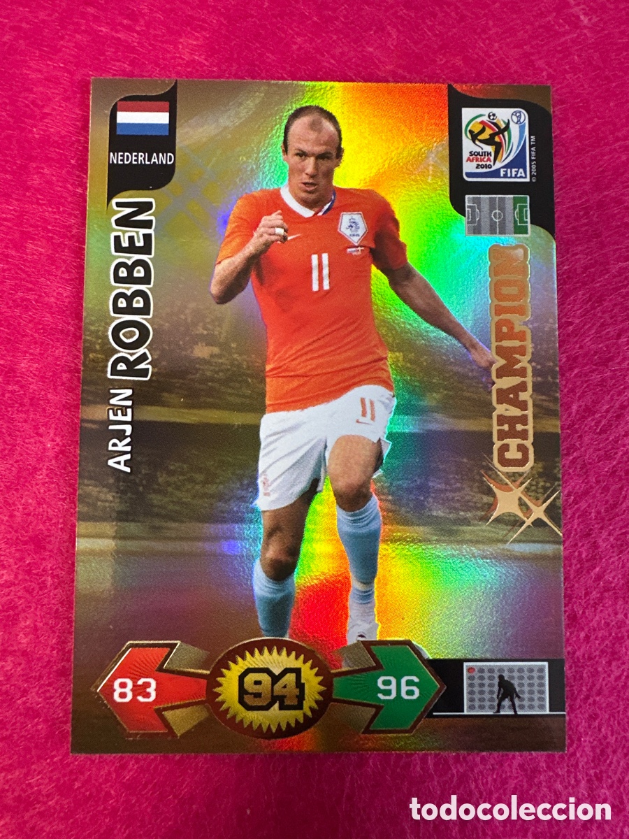 Cromos de F&uacute;tbol: ROBBEN (HOLANDA) CHAMPION ADRENALYN FIFA WORLD CUP SOUTH &Aacute;FRICA 2010 PANINI TRADING CARD