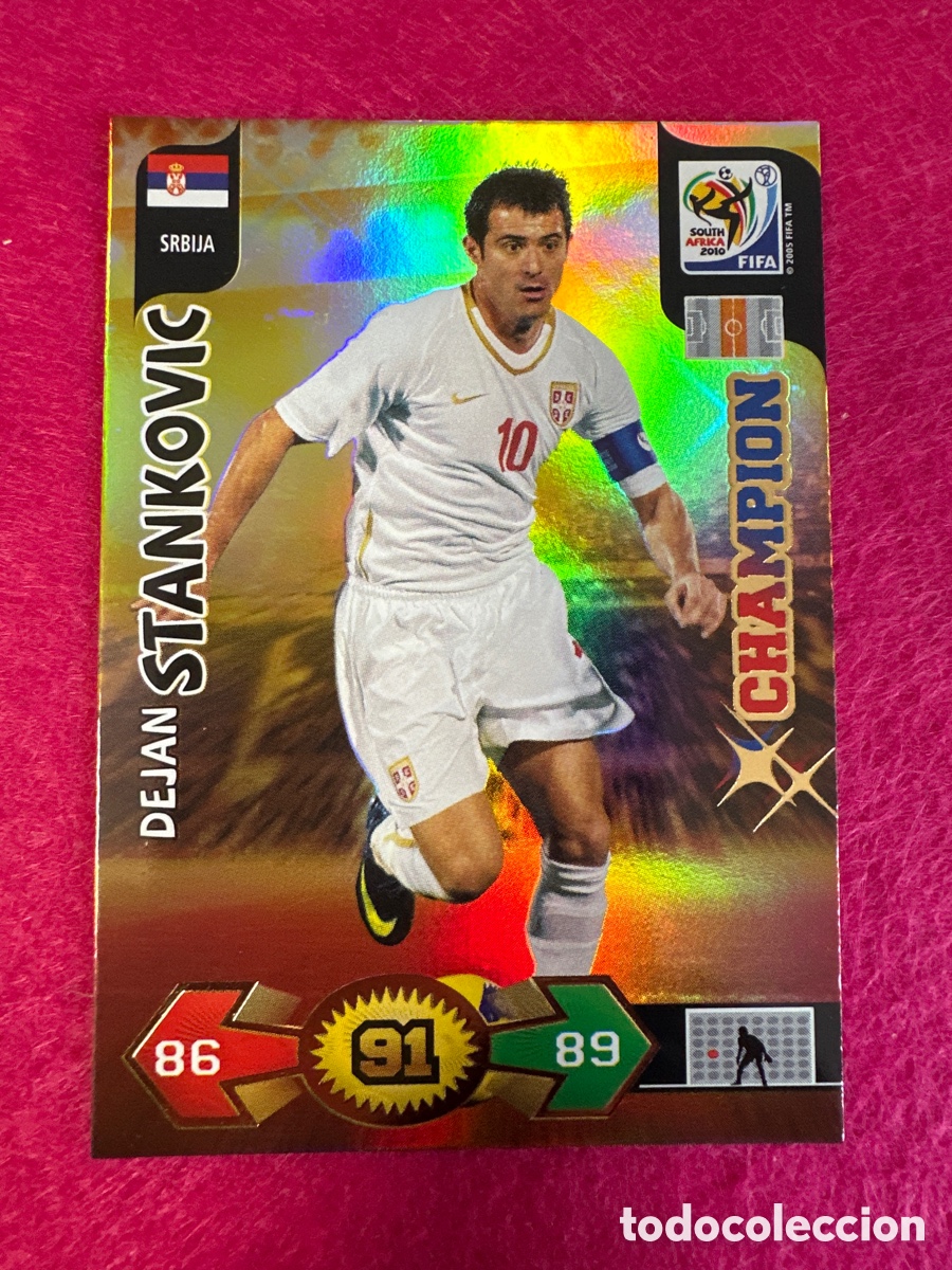 Cromos de F&uacute;tbol: STANKOVIC (SERBIA) CHAMPION ADRENALYN FIFA WORLD CUP SOUTH &Aacute;FRICA 2010 PANINI TRADING CARD