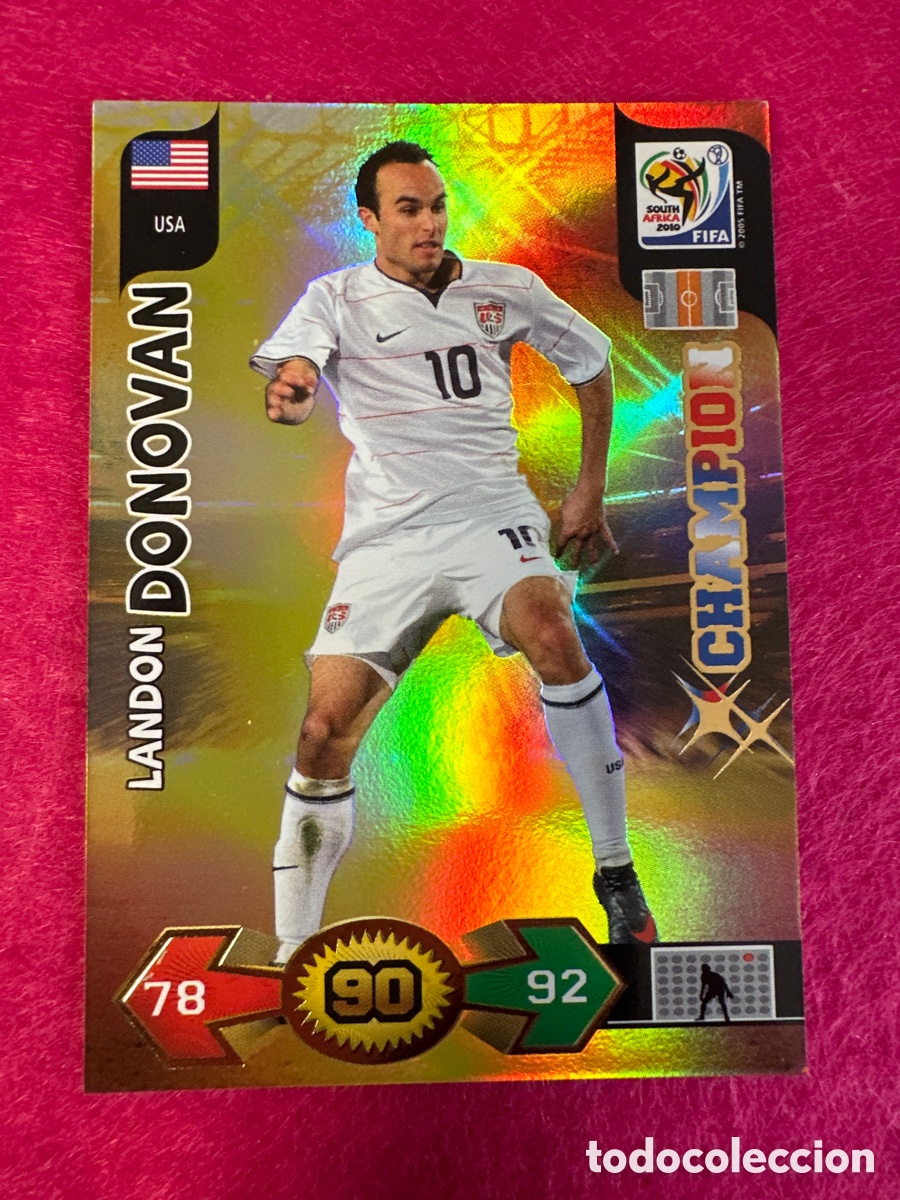 Cromos de F&uacute;tbol: DONOVAN (USA) CHAMPION ADRENALYN FIFA WORLD CUP SOUTH &Aacute;FRICA 2010 PANINI TRADING CARD