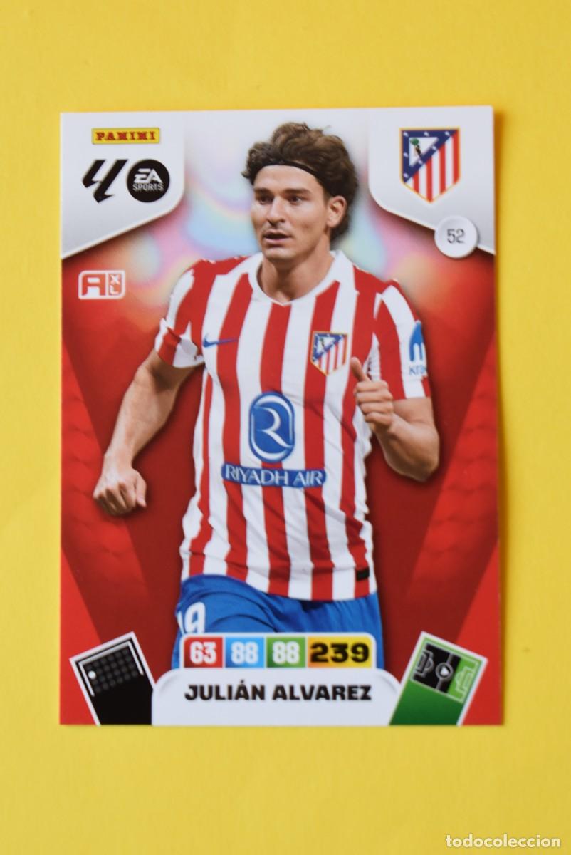 Cromos de F&uacute;tbol: Cromo Adrenalyn XL. 2025 2026. 25 26. Juli&aacute;n &Aacute;lvarez. Atl&eacute;tico de Madrid. N &ordm; 52. sin activar.