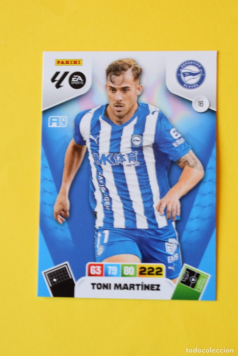 Cromos de F&uacute;tbol: Cromo Adrenalyn XL. 2025 2026. 25 26. Toni Mart&iacute;nez. Alav&eacute;s. N &ordm; 16. C&oacute;digo sin activar. Panini