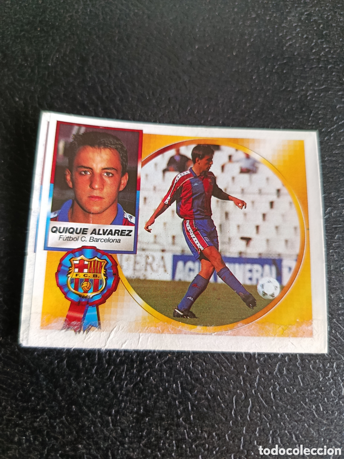 Cromos de F&uacute;tbol: QUIQUE ALVAREZ CROMO DIFICIL SIN TRASERA LIGA ESTE 95 96 1995 1996 COLOCA BARCELONA