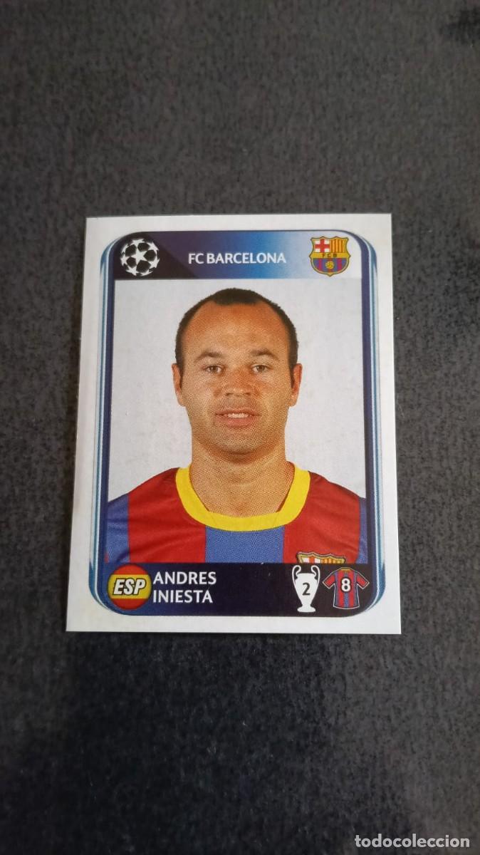 Cromos de F&uacute;tbol: Panini Champions 10 11 2010 2011 Iniesta 220 Barcelona