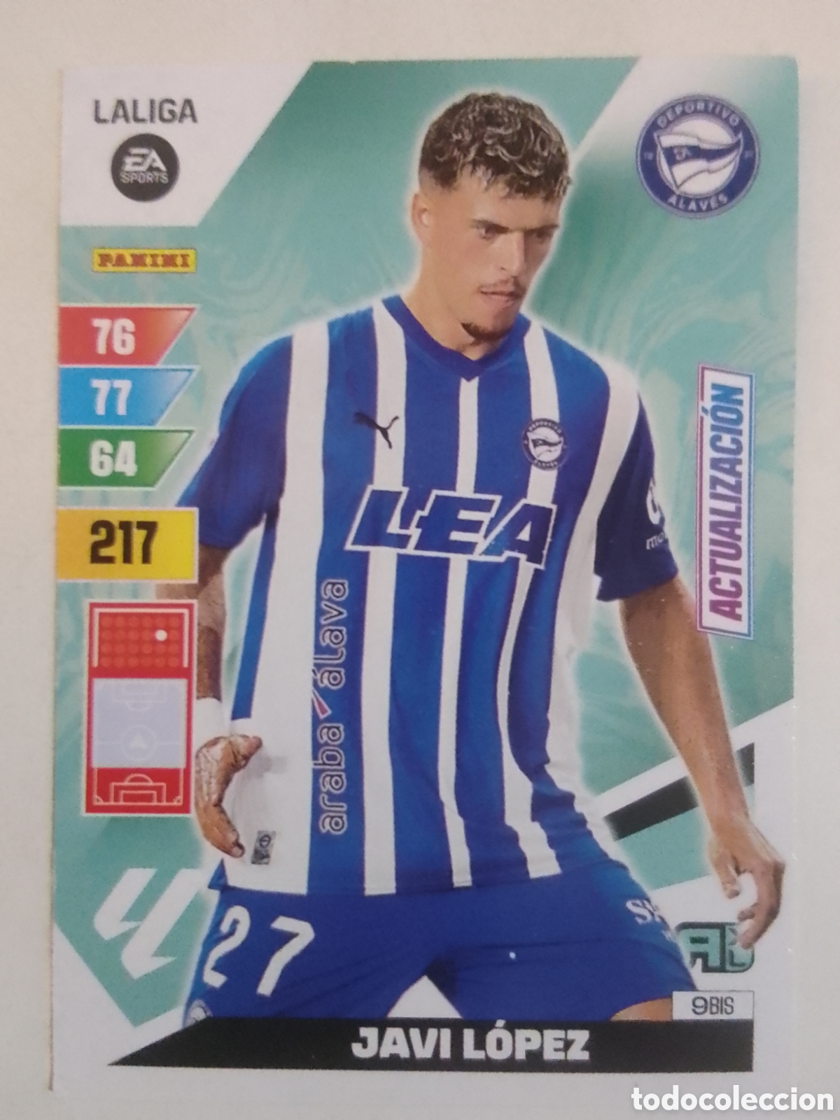 Cromos de F&uacute;tbol: Adrenalyn XL 2023-24 n&deg; 9 BIS Javi L&oacute;pez &bull; Alav&eacute;s.