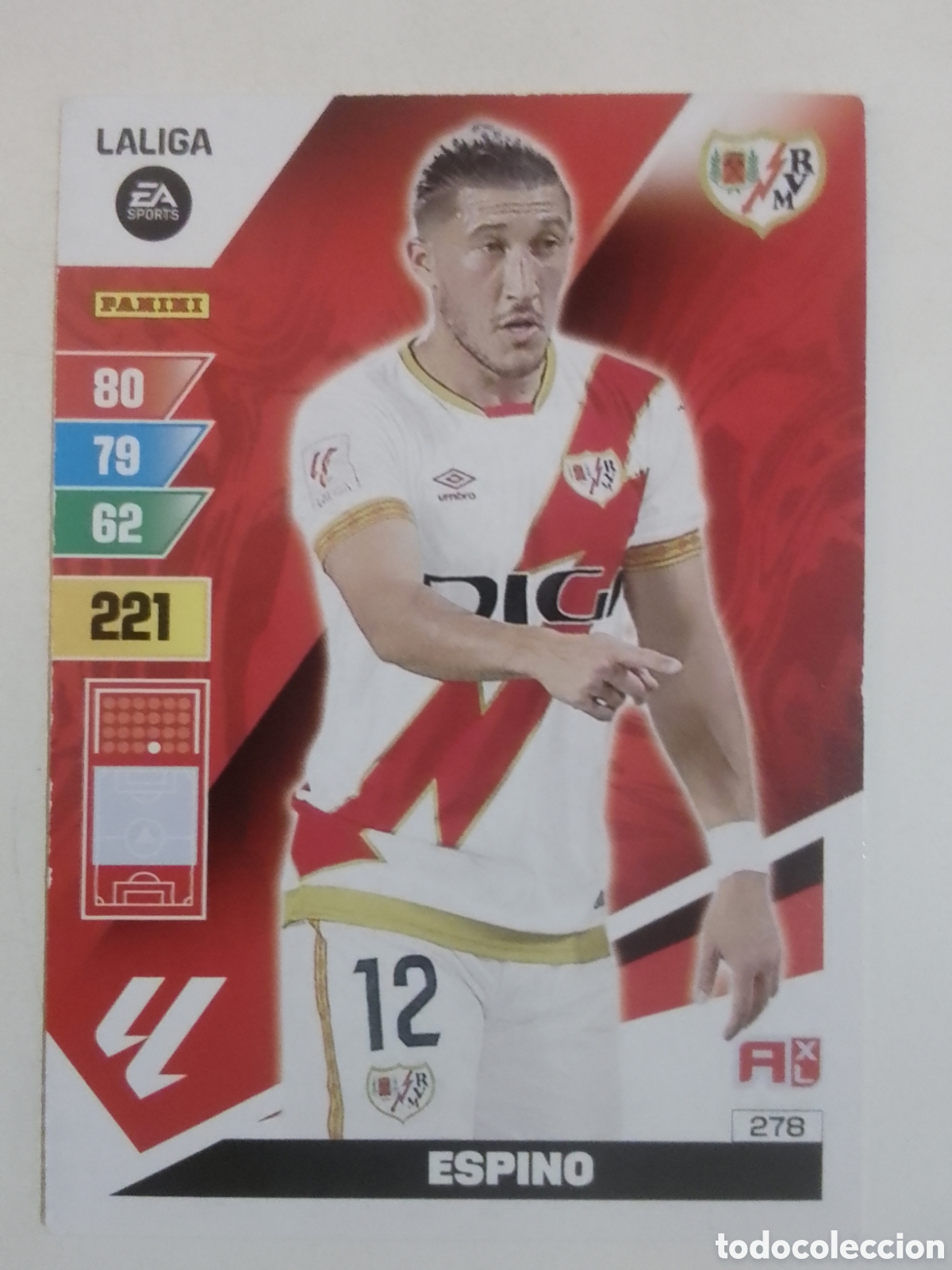 Football Stickers: Adrenalyn XL 2023-24 n&deg; 278 Espino &bull; Rayo Vallecano.