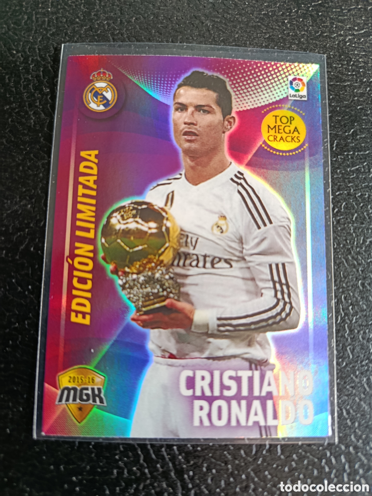 Cromos de F&uacute;tbol: MEGACRACKS 2015 2016 15 16 PANINI CRISTIANO RONALDO 345 B EDICI&Oacute;N LIMITADA REAL MADRID BALON DE ORO