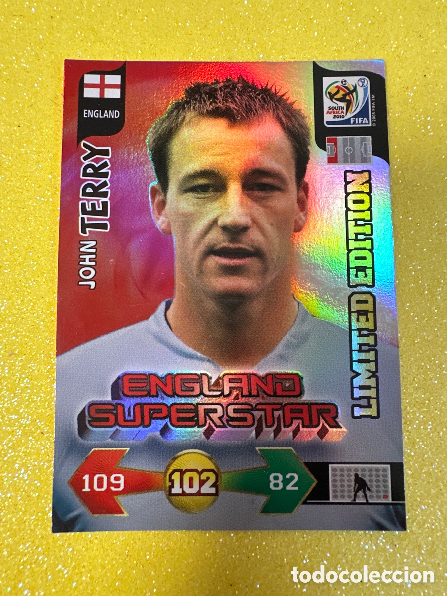 Fu&szlig;ball-Sticker: TERRY (INGLATERRA) LIMITED EDIT ADRENALYN FIFA WORLD CUP SOUTH &Aacute;FRICA 2010 PANINI TRADING CARD