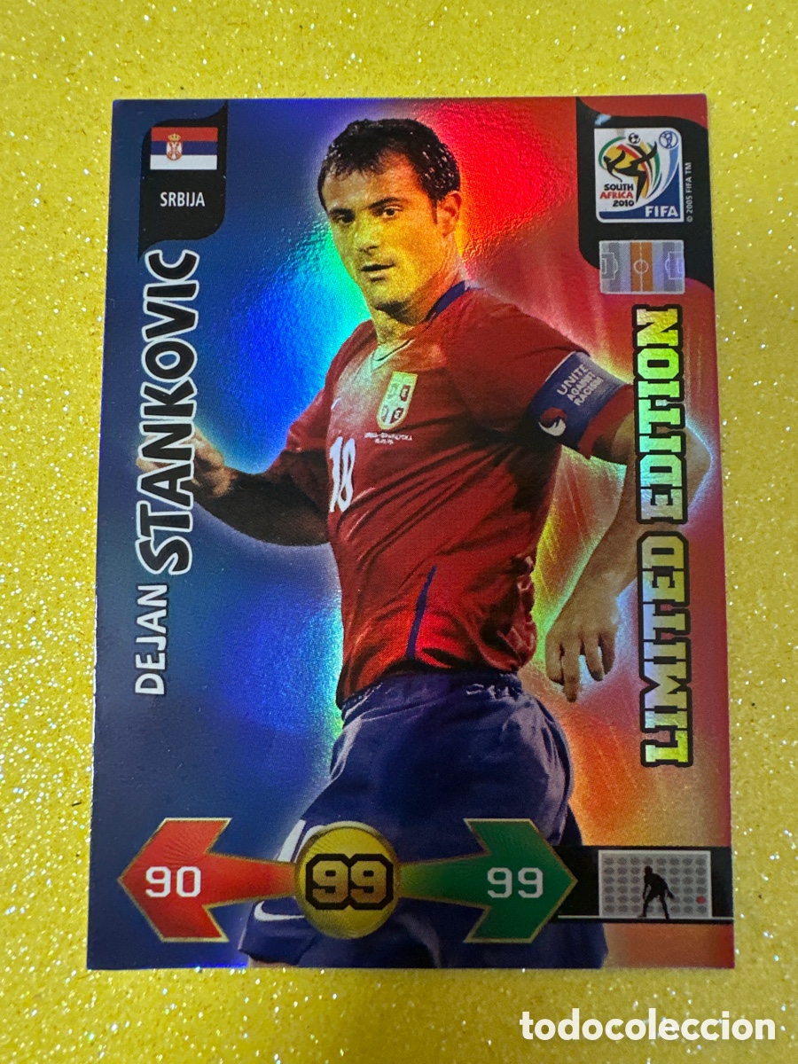 Cartes &agrave; collectionner de Football: STANKOVIC (SERBIA)LIMITED EDITION ADRENALYN FIFA WORLD CUP SOUTH &Aacute;FRICA 2010 PANINI TRADING CARD