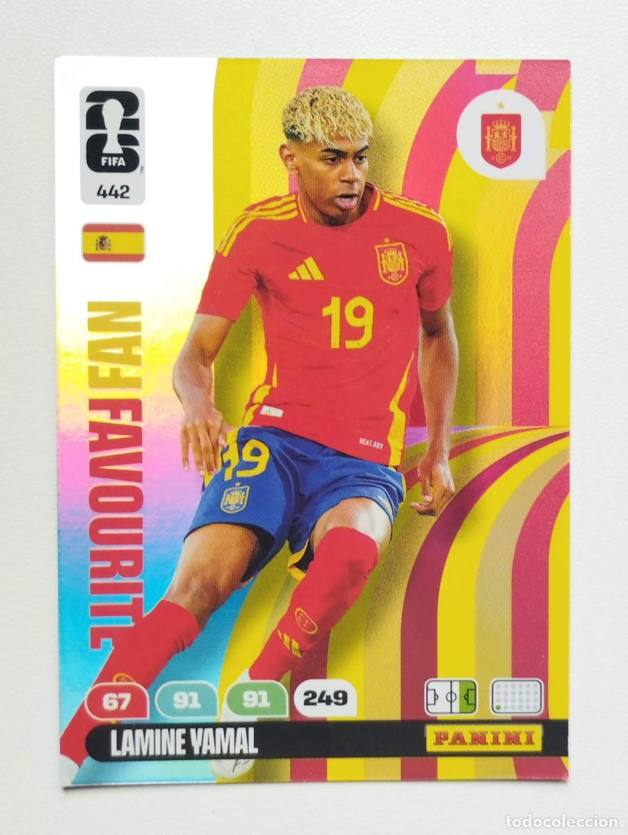 Cromos de F&uacute;tbol: CROMO CARD ADRENALYN MUNDIAL WORLD CUP 2026 FAN FAVOURITE 442 LAMINE YAMAL ESPA&Ntilde;A