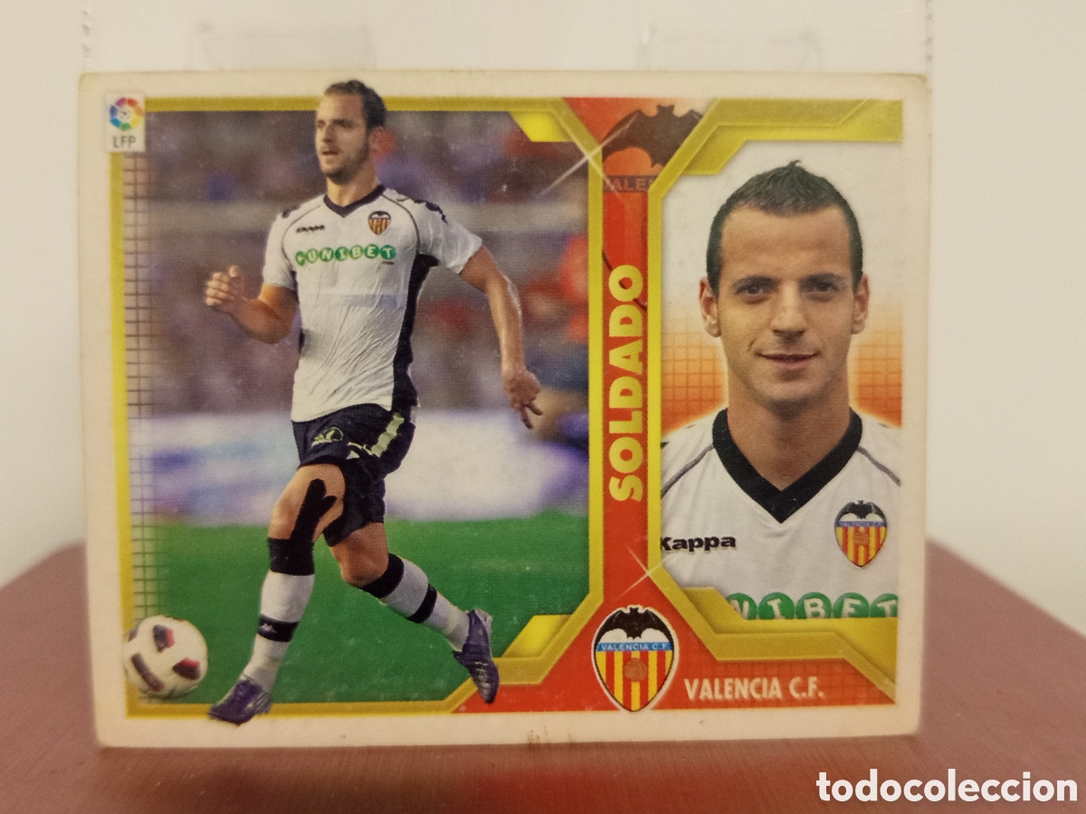 Cromos de F&uacute;tbol: ❇️ CROMO ⚽ SOLDADO VALENCIA 2011 2012 11 12 LIGA ESTE LFP BBVA STICKER SIN PEGAR ❇️