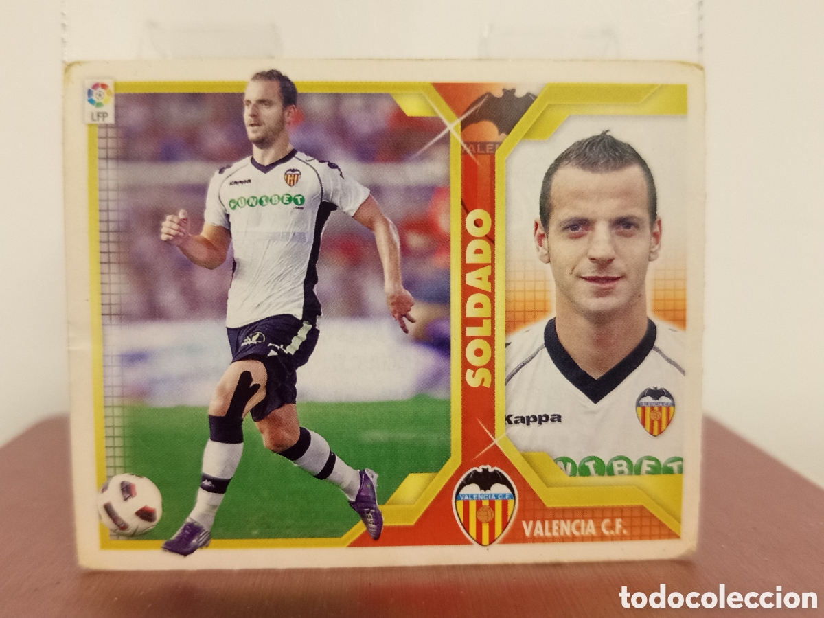 Cromos de F&uacute;tbol: ❇️ CROMO ⚽ SOLDADO VALENCIA 2011 2012 11 12 LIGA ESTE LFP BBVA STICKER SIN PEGAR ❇️