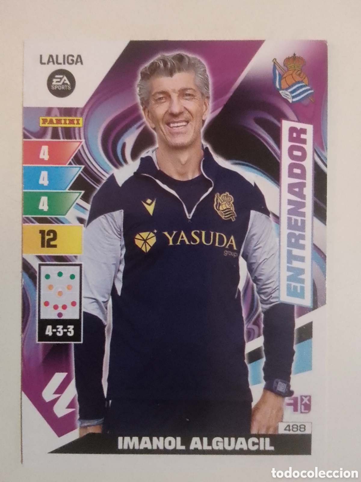 Cromos de F&uacute;tbol: Adrenalyn XL 2023-24 n&deg; 488 Imanol Alguacil &bull; Real Sociedad.