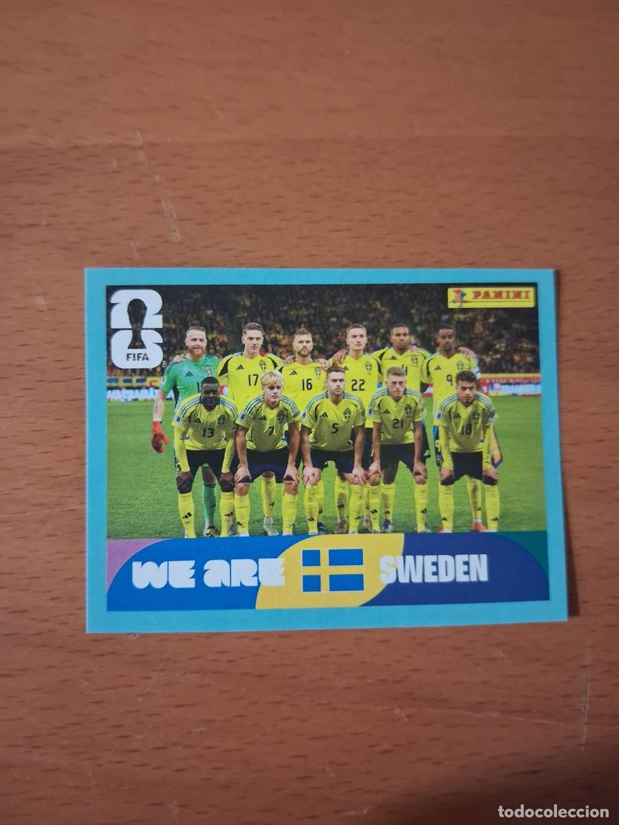 Cromos de F&uacute;tbol: Fifa World Cup 26 Mundial 2026 SWE 13 Suecia Foto de Equipo Alineacion Plantilla