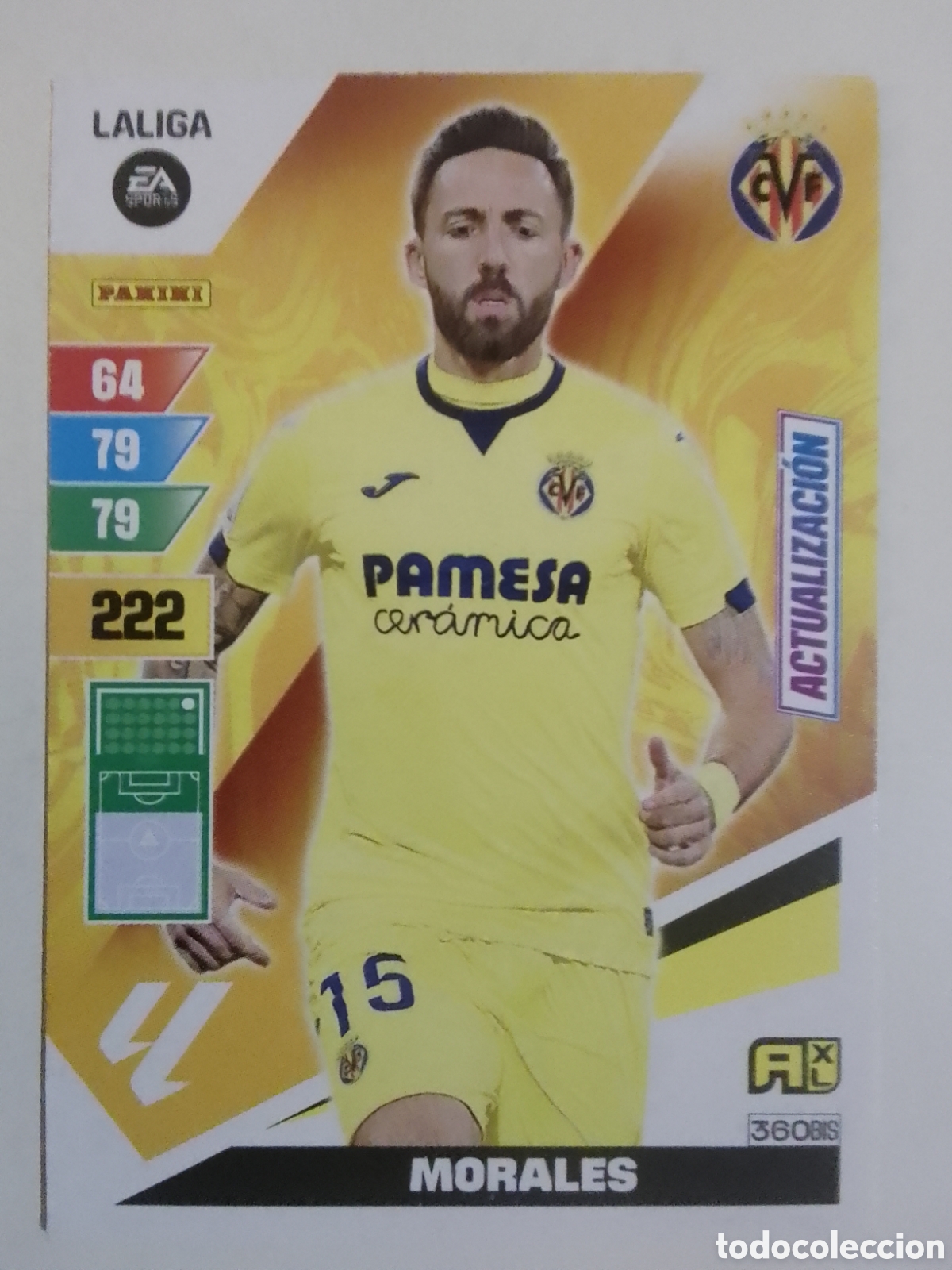 Cromos de F&uacute;tbol: Adrenalyn XL 2023-24 n&deg; 360 BIS Morales &bull; Villarreal. ACTUALIZACI&Oacute;N.