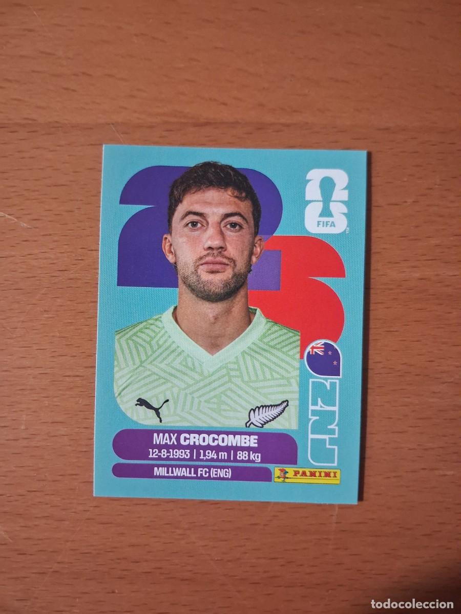 Cromos de F&uacute;tbol: Fifa World Cup 26 Mundial 2026 NZL 2 Nueva Zelanda Max Crocombe