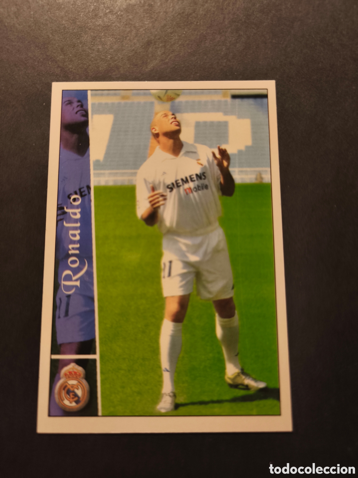 Cartes &agrave; collectionner de Football: 76 RONALDO REAL MADRID MUNDICROMO FICHAS LIGA 2003 BASE