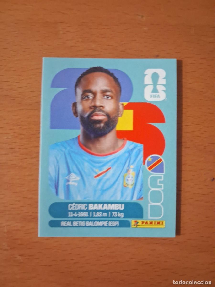 Cromos de F&uacute;tbol: Fifa World Cup 26 Mundial 2026 COD 19 Rep&uacute;blica Democr&aacute;tica del Congo Cedric Bakambu