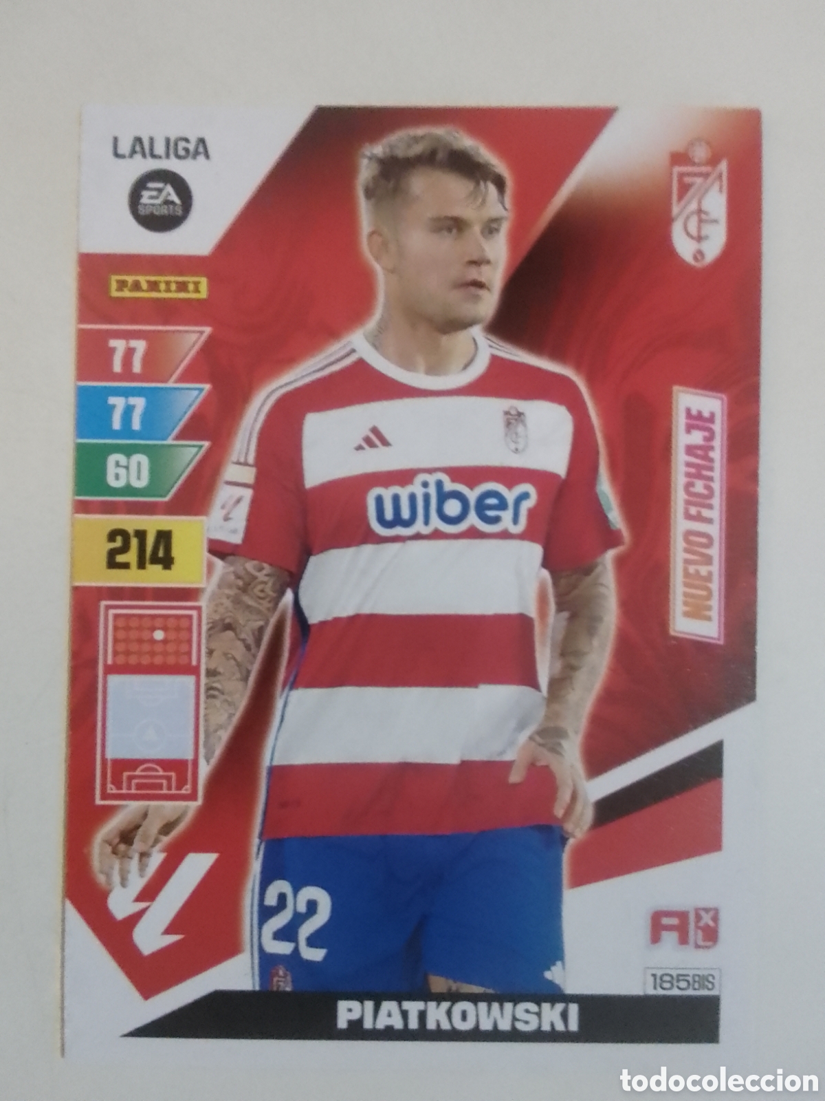 Cromos de F&uacute;tbol: Adrenalyn XL 2023-24 n&deg; 185 BIS Piatkowski &bull; Granada. NUEVO FICHAJE.