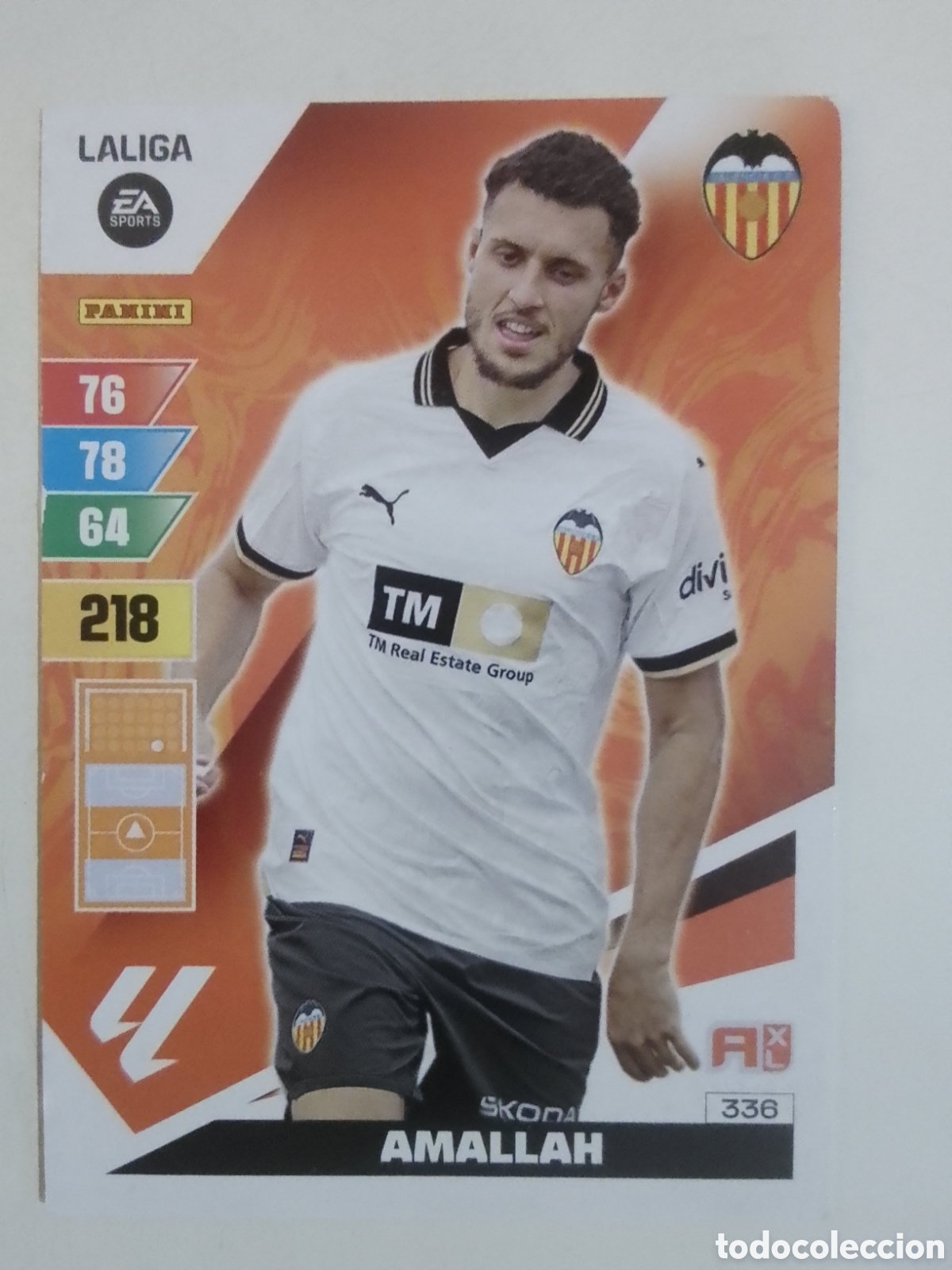 Cromos de F&uacute;tbol: Adrenalyn XL 2023-24 n&deg; 336 Amallah &bull; Valencia.