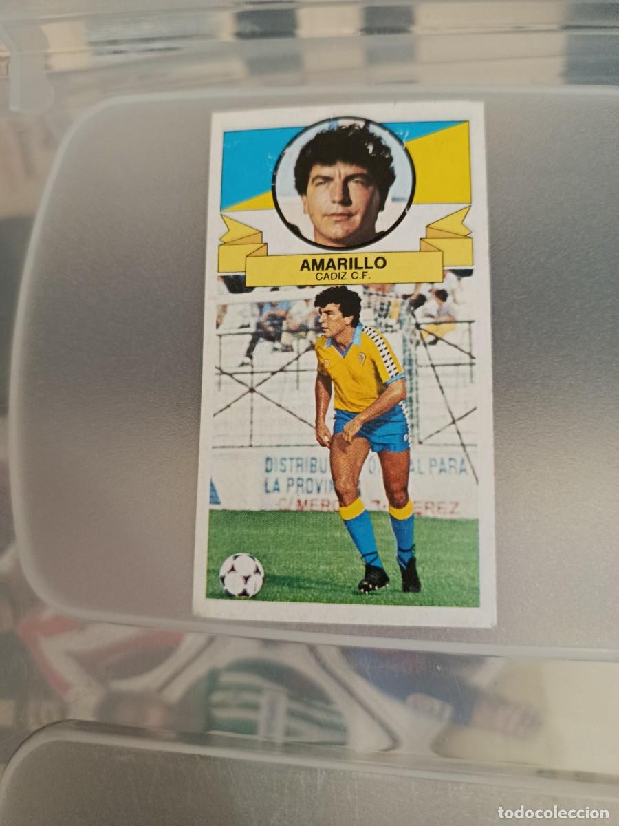 Cromos de F&uacute;tbol: Cromo 85/86 liga este. Amarillo. Cadiz.