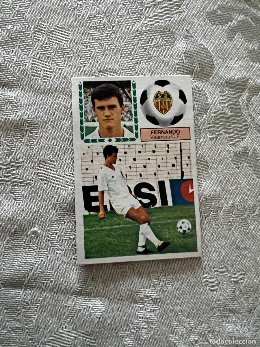 Cromos de F&uacute;tbol: FERNANDO VALENCIA C. F. FICHAJE 36 BIS ESTE LIGA FUTBOL 83 84