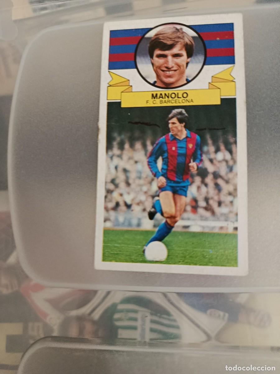 Cromos de F&uacute;tbol: Cromo liga este 85/86. Manolo. Barcelona.