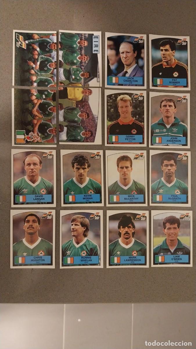 Fu&szlig;ball-Sticker: LOTE 25 CROMOS EIRE EUROCOPA 1988 - EURO 88 PANINI SIN PEGAR NUNCA PEGADO PANINI