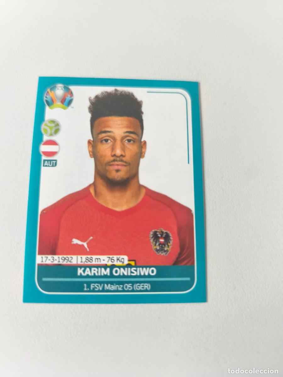 Cromos de F&uacute;tbol: UEFA EURO 2020 PREVIEW EUROCOPA PANINI KARIM ONISIWO AUT 28 AUSTRIA CRM2