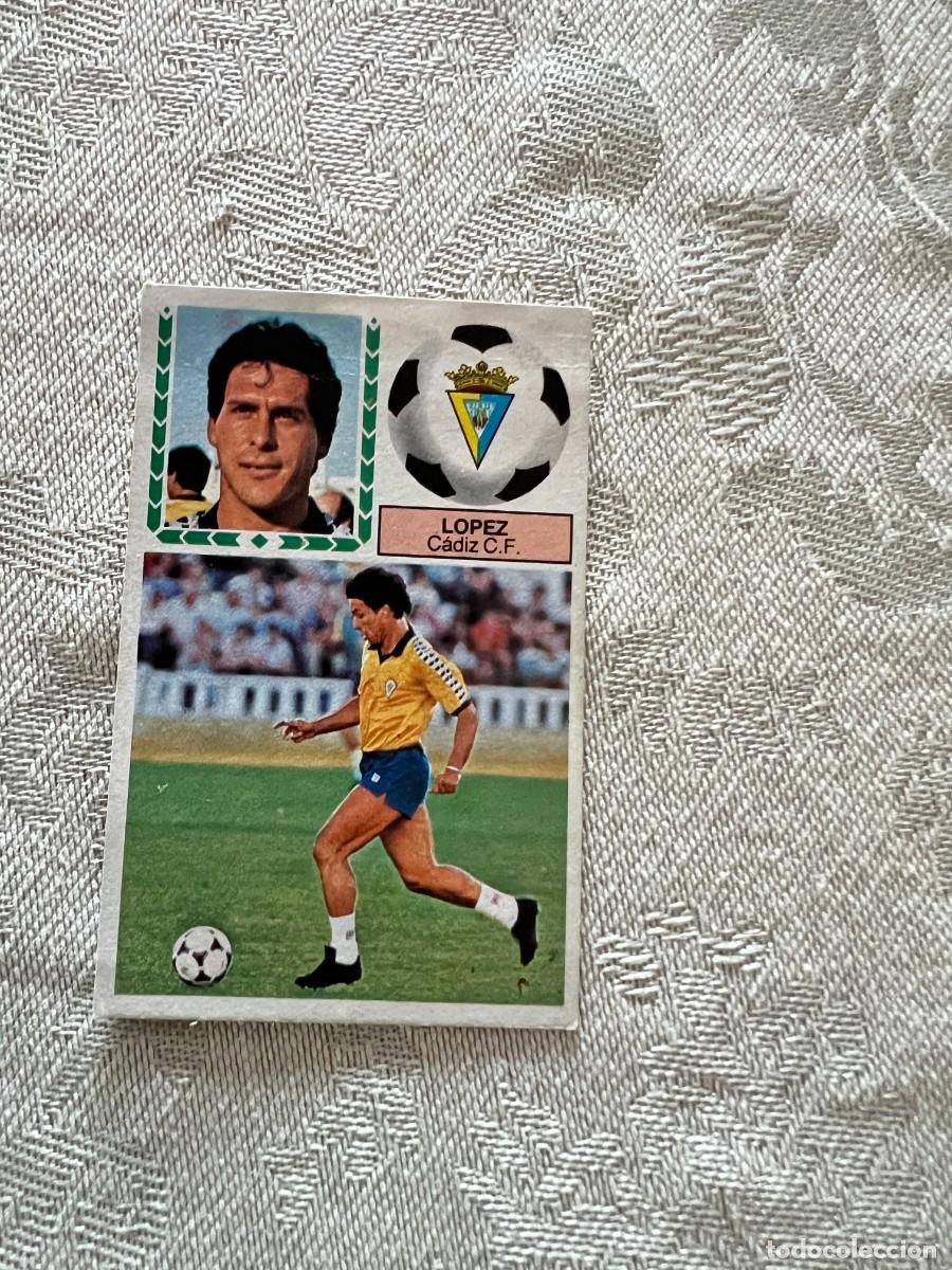 Cromos de F&uacute;tbol: LOPEZ CADIZ VERSION MEYBA LIGA ESTE 1983 1984 83 84