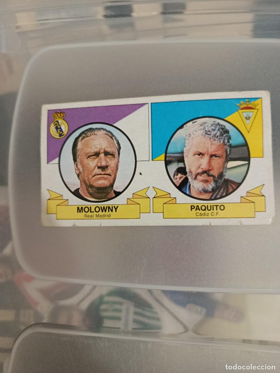 Cromos de F&uacute;tbol: Cromo liga este 85/86. Molowny/Paquito. Entrenadores.