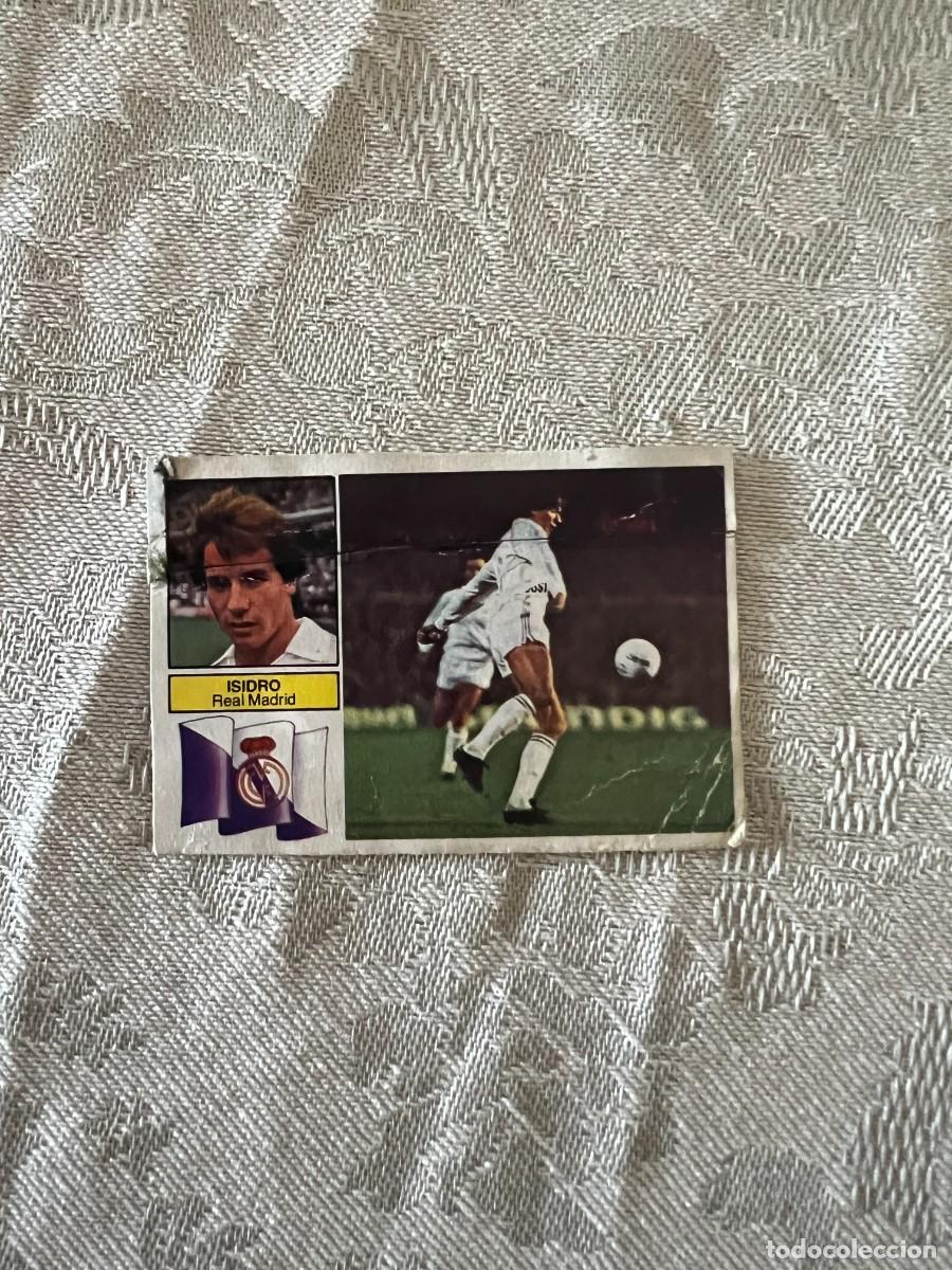 Cromos de F&uacute;tbol: ISIDRO REAL MADRID VERSI&Oacute;N CON PUBLICIDAD SIN PEGAR LIGA ESTE 83-84