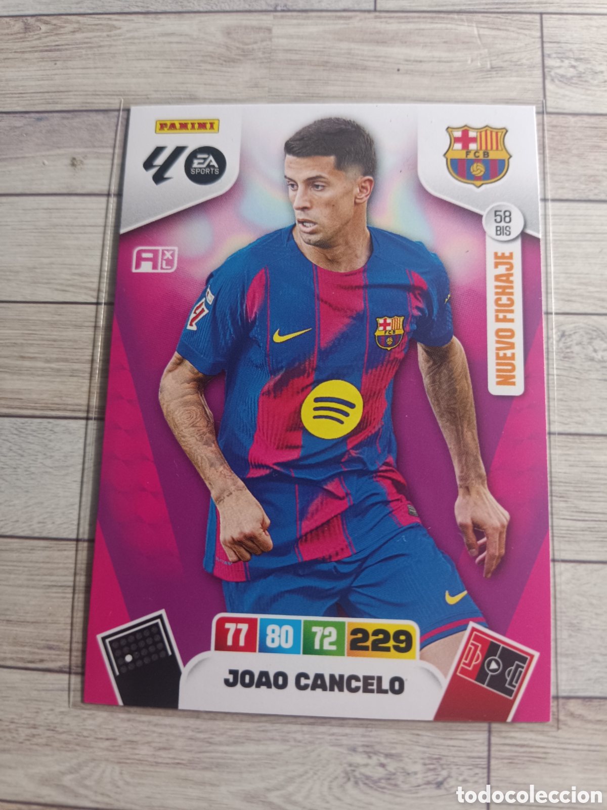 Cromos de F&uacute;tbol: 58BIS JOAO CANCELO BARCELONA NUEVO FICHAJE 58 BIS ADRENALYN XL LIGA 2025 2026 PANINI 25 26