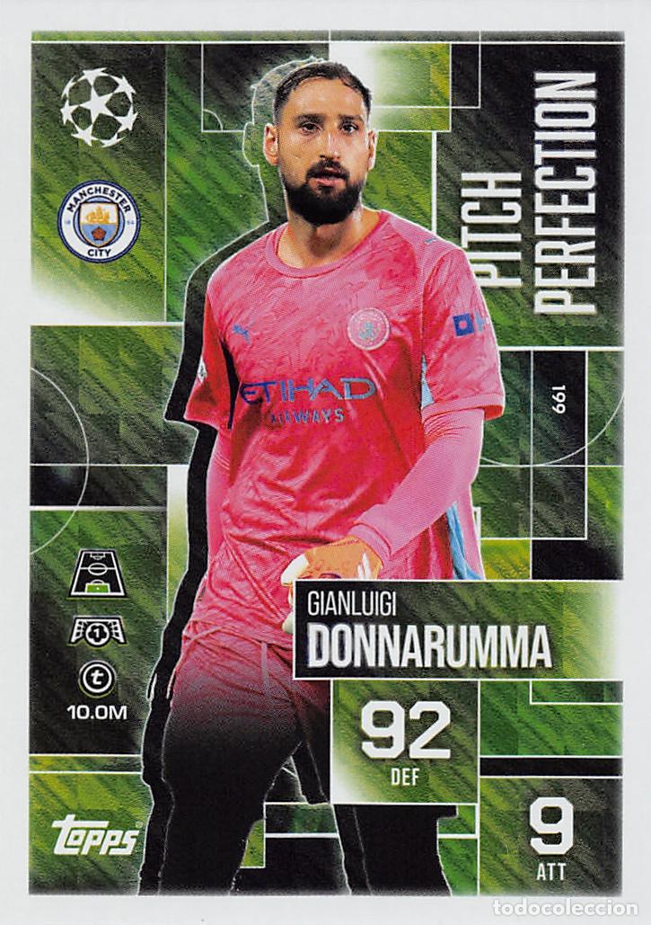 Fu&szlig;ball-Sticker: TOPPS MATCH ATTAX CHAMPIONS 25/26 2025/2026 #199 DONNARUMMA (MANCHESTER CITY) PITCH PERFECT